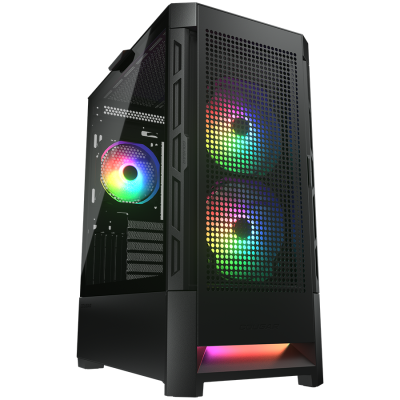 COUGAR AIRFACE RGB - ohišje za računalnik, Mid Tower, črno