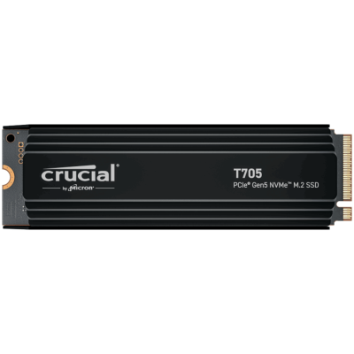 Crucial T705 4TB PCIe Gen5 NVMe M.2 SSD disk s hladilnikom
