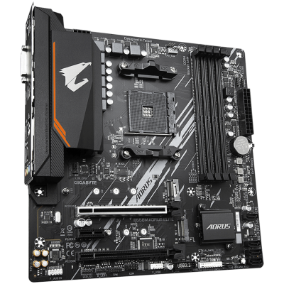 GIGABYTE B550M AORUS ELITE AM4 mATX osnovna plošča - AMD B550, 4xDDR4, 2xM.2, 4xSATA, 1Gb LAN, 1xDVI-D, 1xHDMI