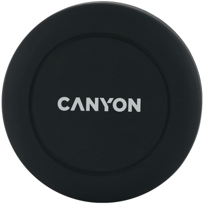 CANYON CH-2, nosilec za pametne telefone, magnetna funkcija pritrjevanja, z 2 ploščama (pravokotna/krožna), črn, 444440 mm, 0,035 kg.
