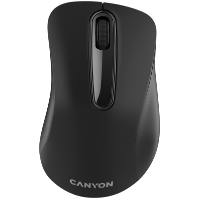 CANYON MW2 2,4 GHz brezžična optična miška z 3 gumbi, DPI 1200, črna
