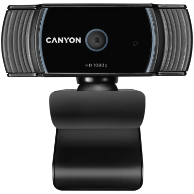 CANYON C5, 1080P full HD spletna kamera s samodejnim ostrenjem 2.0 Mega s USB2.0 priključkom, 360-stopinjskim vrtljivim vidnim poljem, vgrajenim mikrofonom