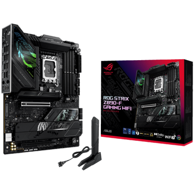 ASUS ROG STRIX Z890-F GAMING WIFI LGA1851 ATX osnovna plošča - Intel Z890, 4xDDR5, 5xM.2, 4xSATA, 2.5Gb LAN, WiFi 7, BT, 1xDP, 1xHDMI, 2xTB4 porta (USB Type-C), Aura Sync