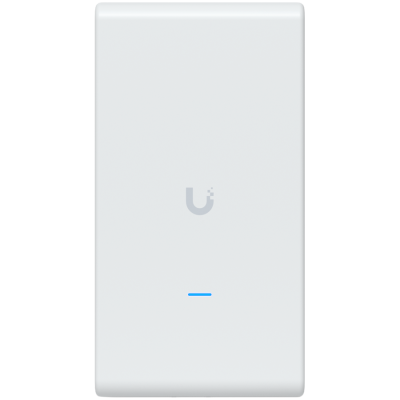 Ubiquiti U6-Mesh-Pro-EU Indoor/outdoor WiFi 6 AP with 4 spatial streams, an integrated super antenna, and a gigabit passthrough port