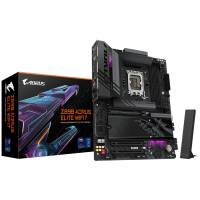 GIGABYTE Z890 AORUS ELITE WIFI7 LGA1851 ATX osnovna plošča - Intel Z890, 4xDDR5, 4xM.2, 4xSATA, 2.5Gb LAN, WiFi 7, BT, 1x Intel TB4 (USB4 Type-C), 1xDP, 1xHDMI