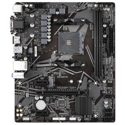 GIGABYTE A520M S2H AM4 mATX osnovna plošča - AMD A520, 2xDDR4, 1xM.2, 4xSATA, 1Gb LAN, 1xD-SUB(VGA), 1xDVI-D, 1xHDMI