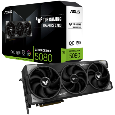 ASUS TUF Gaming GeForce RTX 5080 OC Edition 16GB GDDR7 (TUF-RTX5080-O16G-GAMING) grafična kartica, PCIe 5.0, 2xHDMI 2.1b, 3xDisplayPort 2.1b