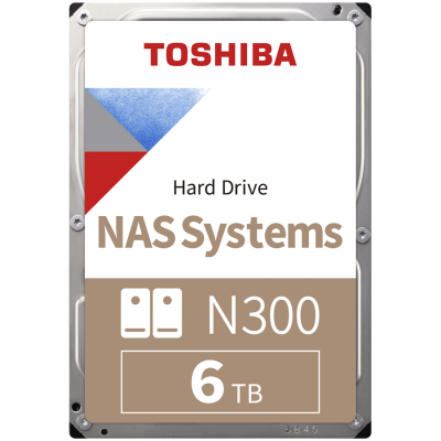 TOSHIBA N300 NAS 6TB CMR disk, 8.89cm (3.5