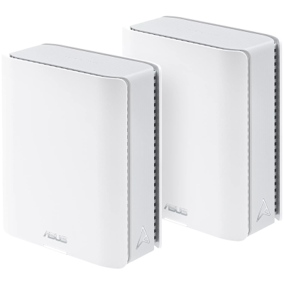 ASUS ZenWiFi BT10 (2-paket) BE18000 Tri-band WiFi 7 (802.11be) Mesh sistem, pametni AiMesh, 6 GHz WiFI, dvojna 10G porta, napredna omrežna varnost, starševski nadzor