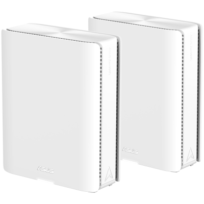 ASUS ZenWiFi BQ16 (2-paket) BE25000 Quad-band WiFi 7 (802.11be) Mesh sistem, dvojna 10G porta, starševski nadzor, AiMesh