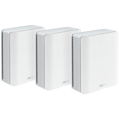 ASUS ZenWiFi BT10 (3-paket) BE18000 Tri-band WiFi 7 (802.11be) Mesh sistem, pametni AiMesh, 6 GHz WiFI, dvojna 10G porta, napredna omrežna varnost, starševski nadzor