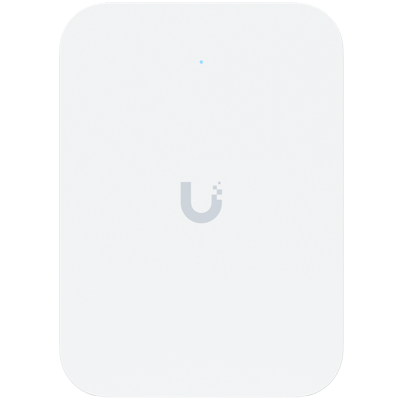 Ubiquiti UniFi U7-IW Wall mounted WiFi 7 AP with 4 spatial streams and an integreated 2.5GbE PoE switch desined for hospitality enviorments