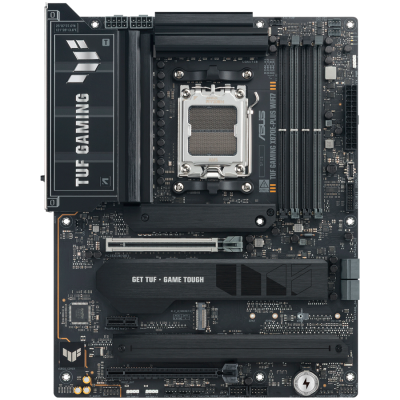 ASUS TUF GAMING X870E-PLUS WIFI7 AM5 ATX osnovna plošča - AMD X870E, 4xDDR5, 4xM.2, 4xSATA, 2.5Gb LAN, WiFi 7, BT, 1xHDMI, 2xUSB4 40Gbps porta (USB Type-C), Aura Sync