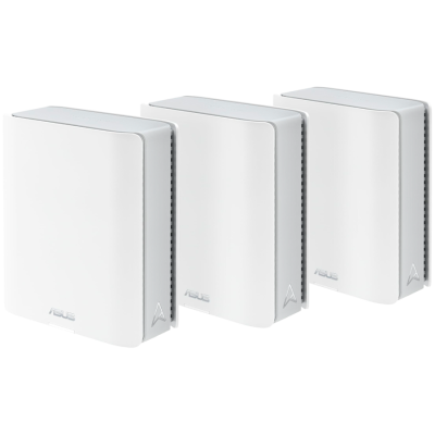 ASUS ZenWiFi BT8 (3-paket) BE14000 Tri-band WiFi 7 (802.11be) Mesh sistem, pametni AiMesh, 6 GHz WiFi, dvojna 2.5G porta, napredna omrežna varnost, starševski nadzor