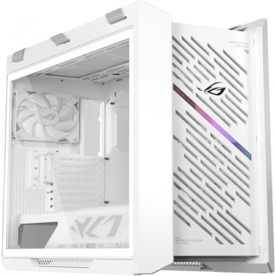 ASUS ROG Strix Helios II GX601S White Edition EATX računalniško ohišje, kaljeno steklo, štirje 140mm ventilatorji, belo