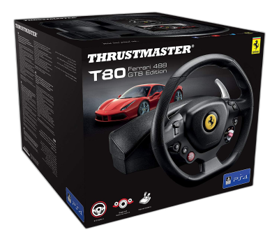 THRUSTMASTER T80 FERRARI 488 GTB EDITION RACING WHEEL PC/PS4/PS5