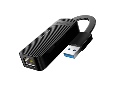 Adapter USB 3.0 v RJ45 Gigabit Ethernet, črn, ORICO UTK-U3