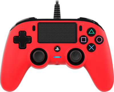 NACON PS4 ŽIČNI IGRALNI PLOŠČEK, RDEČ