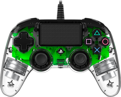 NACON PS4 TRANSPARENTEN ŽIČNI IGRALNI PLOŠČEK, ZELEN