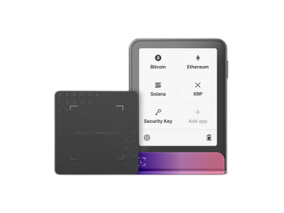 Ledger Flex z Recovery Key, denarnica za Bitcoin in druge kriptovalute, Crimson Magenta