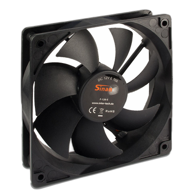 INTER-TECH F-120-S 3pin 120mm ventilator - bulk pakiranje