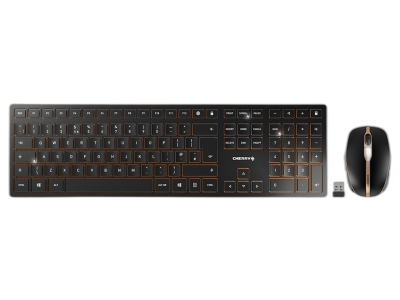 Tipkovnica in miška Cherry DW 9100 SLIM, Bluetooth, črna, USB, UK SLO g.