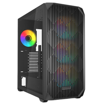 SHARKOON AK3 RGB midiATX RGB okno gaming črno ohišje