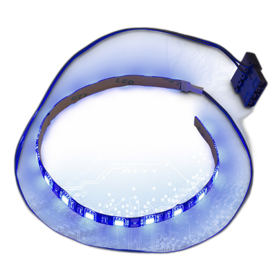 INTER-TECH LED Strip 30cm Molex LED trak modra osvetlitev