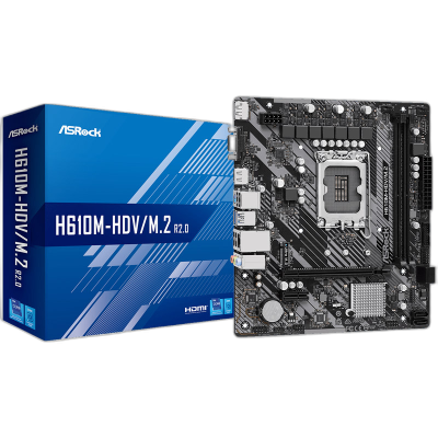 ASROCK H610M-HDV/M.2 R2.0 LGA1700 DDR4 mATX osnovna plošča