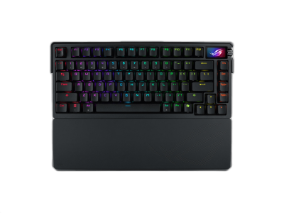 Tipkovnica ASUS ROG Azoth Extreme Wireless, ROG NX Red, PBT, OLED, RGB, USB, BT, US