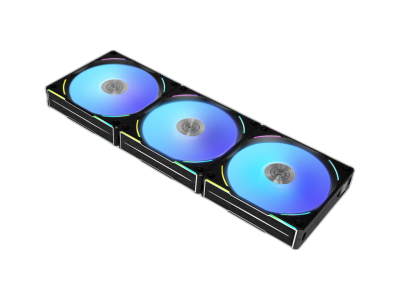 Ventilator za ohišje Lian Li UNI FAN AL120 V2 RGB PWM 120mm, 3 Pack + kontroler , črn