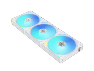 Ventilator za ohišje Lian Li UNI FAN AL120 V2 RGB PWM 120mm, 3 Pack + Kontroler, bel