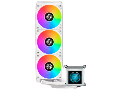 Komplet za tekočinsko hlajenje AIO Liquid Cooler Lian Li GALAHAD II LCD 360, ARGB, bel