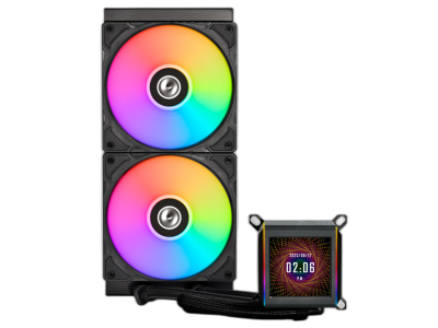 Komplet za tekočinsko hlajenje AIO Liquid Cooler Lian Li GALAHAD II LCD 280, ARGB, črn