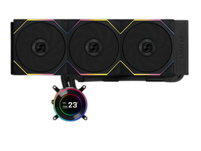 Komplet za tekočinsko hlajenje AIO Liquid Cooler Lian Li HydroShift II LCD-C 360TL, črn