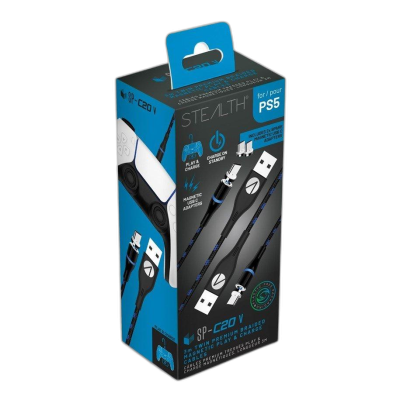 STEALTH TWIN MAGNETIC PLAY & CHARGE 2 X 3m KABEL ZA PS5
