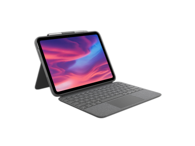 Ovitek s tipkovnico Logitech Combo Touch za iPad (10th gen.), siv, Slo g.