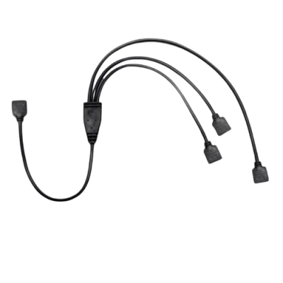 INTER-TECH RGB 2x15cm 1x25cm 4-pin RGB razdelilni kabel