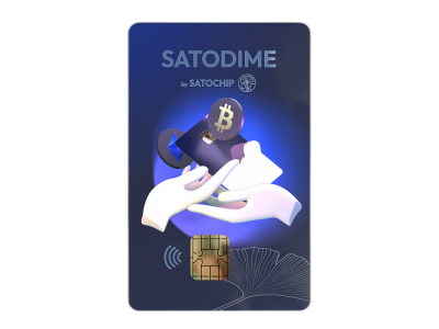 Satochip Satodime, pametna kartica za Bitcoin in druge kriptovalute, NFC
