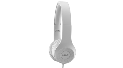 MOYE ENYO, zložljive slušalke z mikrofonom - svetlo sive barve