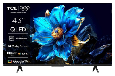 TCL 4K QLED TV 43P71K, Google TV, Dolby Vision & Atmos