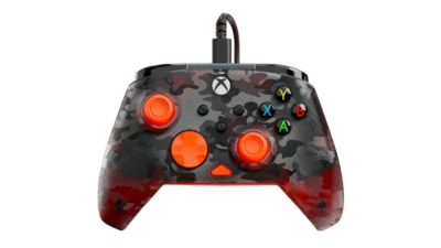 TURTLE BEACH XBOX REMATCH ŽIČNI KONTROLER CAMO ČRNO ORANŽNE BARVE