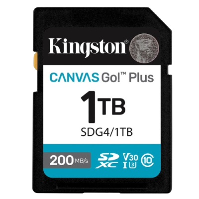 KINGSTON Canvas Go! Plus SD 1TB Class 10 UHS-I U3 V30 (SDG4/1TB) spominska kartica