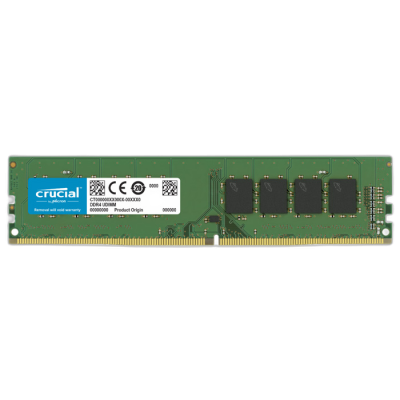 RAM DDR4 8GB PC4-25600 3200MT/s CL22 SR x8 1.2V Crucial