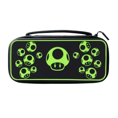 PDP NINTENDO SWITCH TRAVEL CASE PLUS - 1-UP GLOW IN THE DARK