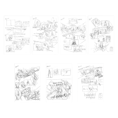 KINGDOM HEARTS POSTCARD SET B ILLUSTRATED BY TETSUYA NOMURA razglednice