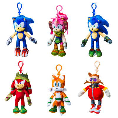 PMI Sonic Prime clip on plush obesek