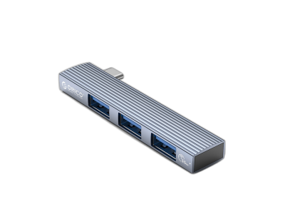 USB-C hub s 3 vhodi, 1x USB 3.0, 2x USB 2.0, Alu, siv, ORICO AH-W13