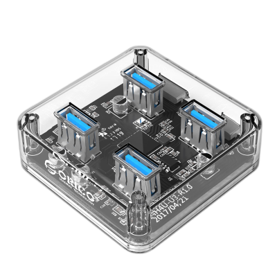 USB hub s 4 vhodi, USB 3.0, prozoren, ORICO MH4U