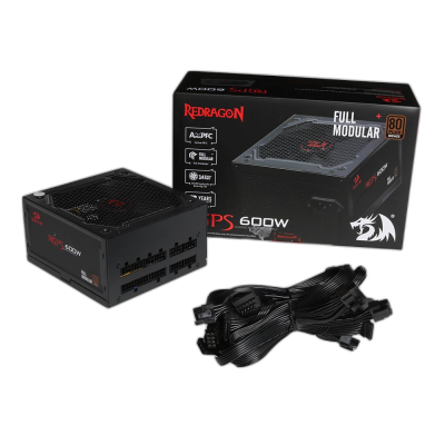 NAPAJALNIK ZA PC - REDRAGON GC-PS003 600W FULL MODULA NAPAJALNIK ZA PC